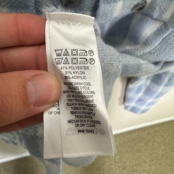 William Rast Button Up Plaid Long Sleeve Shirt Jacket US Women's XS - Picture 4 of 6